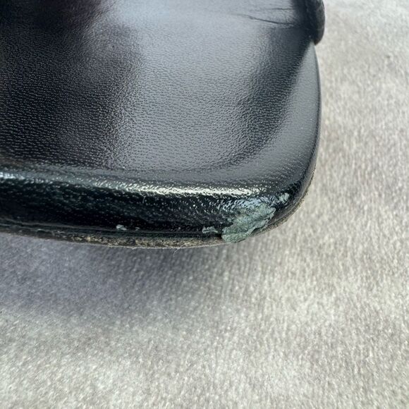 Givenchy 4G Black Embossed Textured Black Slides 41 - Picture 9 of 16